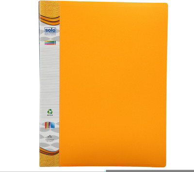 

Solo 40 Pockets A4 Polypropylene Display File(Set Of 1, Tango Yellow)