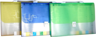 

MagPie Polypropylene Expanding File Folder (set of 3)(Set Of 3, Assorted)