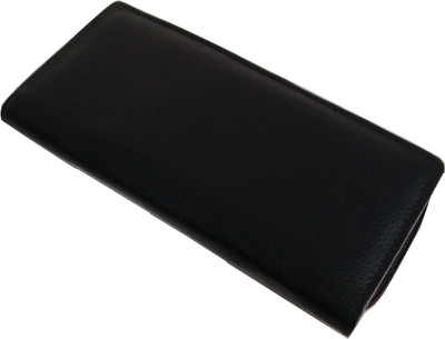 

SAW LEATHER GOODS LEATHER Cheque Book Holder(Set Of 1, Black)