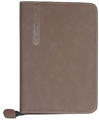 

statiO Imported Fabric Executive Folder size FS with 20 plastic leaves(Set Of 1, Tan)