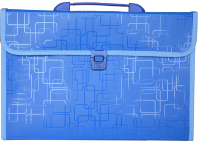 

Polen Expanding Series Plastic FC size Folder (A4 Compatible)(Set Of 1, Dark Blue)
