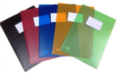 

Y.E.S Executive Series Polypropelene Thick L-Folder (5pcs)(Set Of 5, Green, Blue, Red, Orange, Balck)