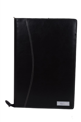 

AmazingHind Faux Leather Document Folder(Set Of 1, Black)