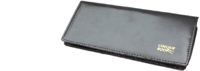 

Suns Leather cheque book holder(Set Of 1, Black)