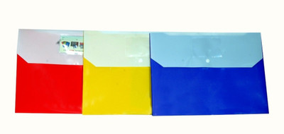 

MagPie Polypropylene My Clear Bag Double Pocket Set of 3(Set Of 3, Multicolor)