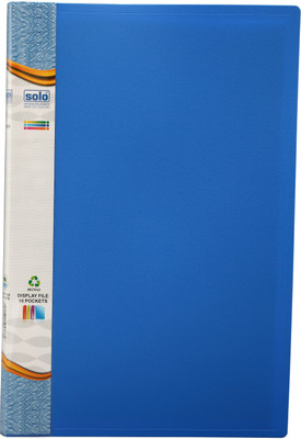 Solo Display File(Set Of 4, Blue)