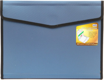 

Solo Polypropylene CONFERENCE FILES / FOLDERS / PERSONAL PORTFOLIO(Set Of 1, Blue)