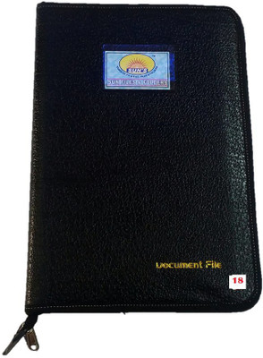 

Suns Leather document bag - 18 leaf(Set Of 1, Black)