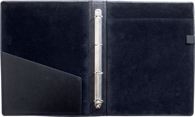 

Essart Executive File PU Leather 4Ring Binder(Set Of 1, Black)