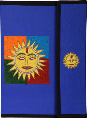 

Affaires Cloth EMBROIDERY FILE FOLDER| Rajasthani Embroidery Print On Cloth Handicrafted Folder (Blue) File-0001(Set Of 1, Blue)