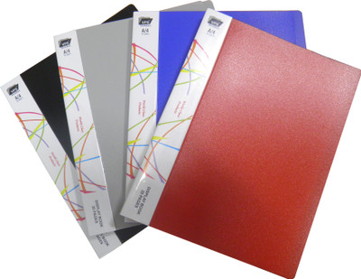 

Lucky Plastic Polypropylene Display book(Set Of 5, Red , Blue , Black , grey , yellow)