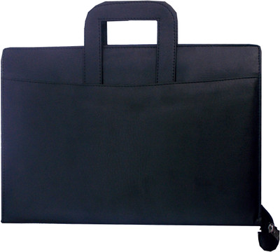 

Volik Rexine Zip File(Set Of 1, Black)