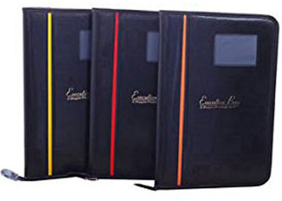

TEP Leather Document Bag(Set Of 3, Black)