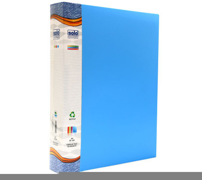 

Solo 80 Pockets (In A Case) Polypropylene Display File(Set Of 1, Blue)
