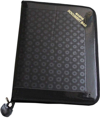 

MagPie Executive Series Binding -Hard Bound Document Bag File Folder(Set Of 1, Black)