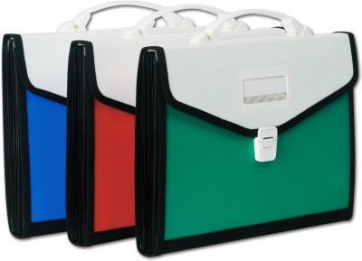 

Chrome Plastic FC/Expanding File(Set Of 3, Blue, Red, Green)