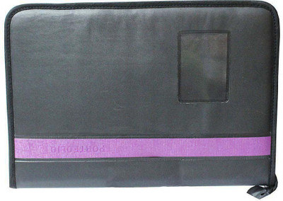 

Zak Tag Leather Portfolio Leather File(Set Of 1, Black)
