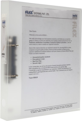

Solo Ring Binder(Set Of 3, Frosted White)