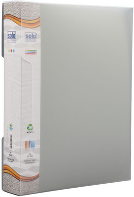 

Solo Polypropylene Display Files / Clear Books(Set Of 1, Grey)