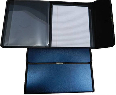 

Y.E.S Office Polypropelene Conference Folder(Set Of 2, Black, Blue)