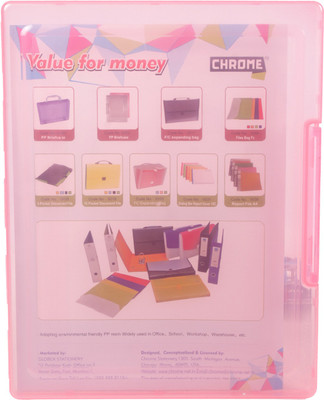 

Chrome Polypropylene Safe Case(Set Of 2, Pink)