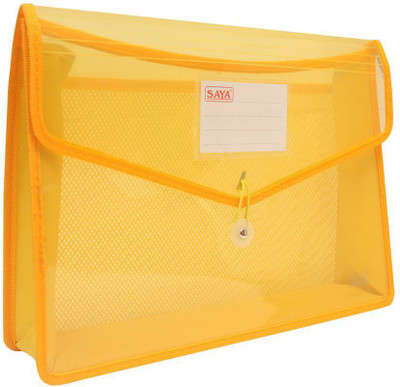 

Saya Office Series Polypropylene Clear Bags And Envelopes(Set Of 1, Yellow)
