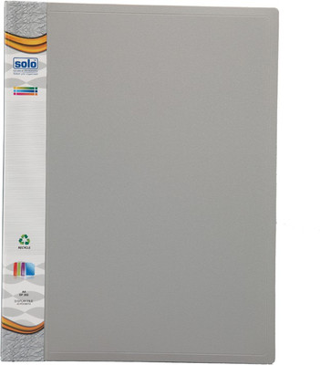 

Solo Polypropylene Display Files / Clear Books(Set Of 1, Grey)
