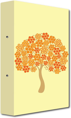 

Nourish Cardboard 2-D- Ring Binder(Set Of 1, Multicolor)