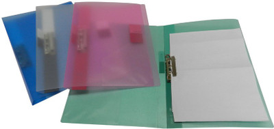 

Y.E.S Exec Polypropelene Punchless Clip File(Set Of 3, Green, Blue, Pink, White)