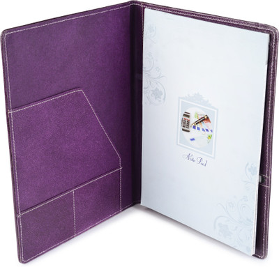 

Eco-Leatherette Eco-friendly Paper Conference Folder(Set Of 1, Purple)
