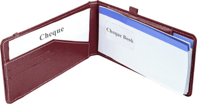 

Eco-Leatherette Premium Paper Cheque Book Holder(Set Of 1, Cherry)