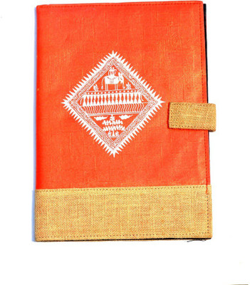 

Art Godaam Hand made paper Cover folder(Set Of 1, Orange)