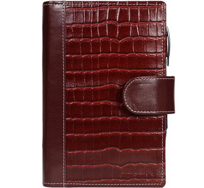 

hide and sleek Leather Folder(Set Of 1, Brown)