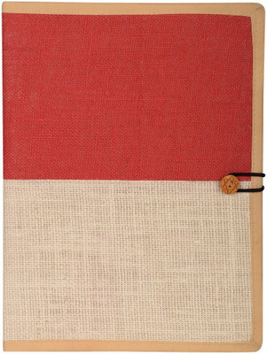 

Affaires Jute FILE FOLDER| Cloth Handicrafted 50/50 Color (Red / Beige) Folder File-0021(Set Of 1, Red, Beige)