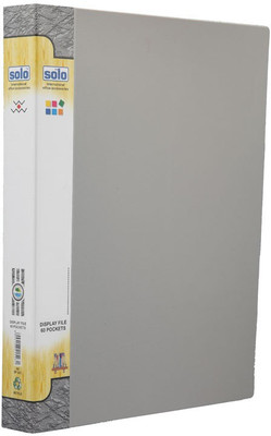 

Solo 60 Pockets Polypropylene Display File(Set Of 1, Grey)