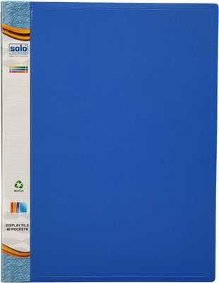 

Solo Polypropylene Display Files / Clear Books(Set Of 1, Blue)