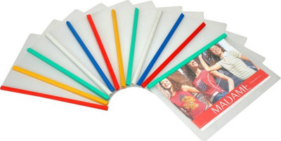 

World One RF006 Strip File Transparent Cover With Blue Strip(Set Of 1, Transparent)