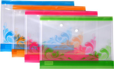 

KEA Plastic Button Bag(Set Of 12, Blue, Orange, Red, Green)