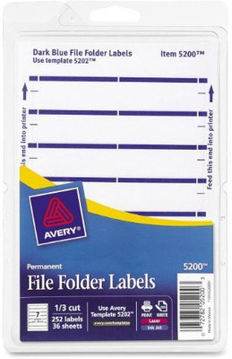 

Avery Labels(Set Of 252, Dark Blue)