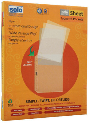 

Solo Sheet Protector(Set Of 100, Transparent)