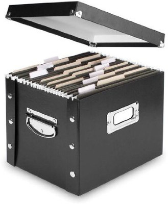 

Snap-N-Store Plastic File Box(Set Of 1, Black)