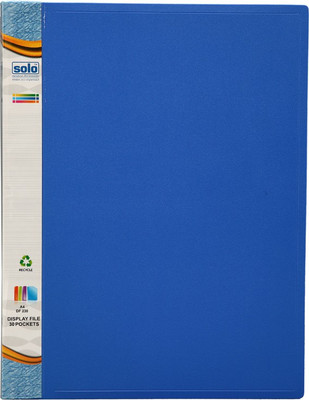

Solo Polypropylene Display Files / Clear Books(Set Of 1, Blue)