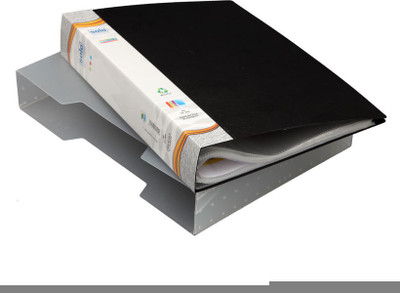 

Solo 80 Pockets(in a case) Polypropylene Display File(Set Of 1, Black)