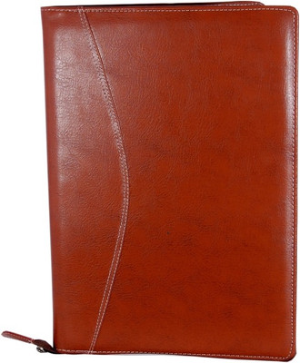 

Aahum Sales Faux Leather Executive File Folder Tan Color(Set Of 1, Brown)