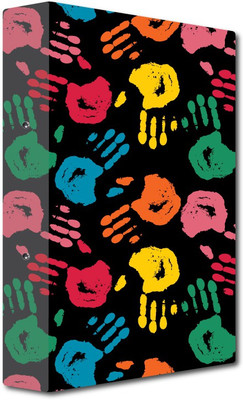 Nourish Cardboard 2-D- Ring Binder(Set Of 1, Multicolor)
