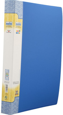

Solo 60 Pockets F/C Polypropylene Display File(Set Of 1, Blue)