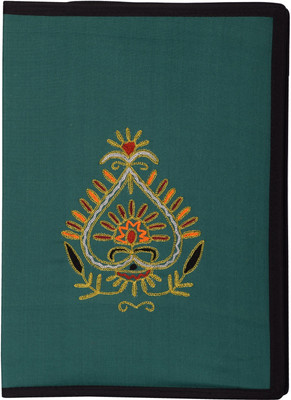 

Affaires Cloth EMBROIDERY FILE FOLDER| Rajasthani Embroidery Print On Cloth Handicrafted Folder (Green) File-0011(Set Of 1, Green)