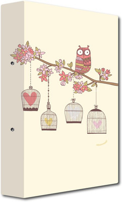

Nourish Cardboard 2-D- Ring Binder(Set Of 1, Multicolor)