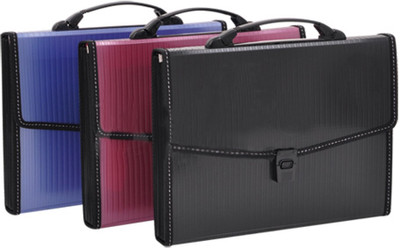 

Chrome Plastic FC/Expanding File(Set Of 3, Blue, Maroon, Black)