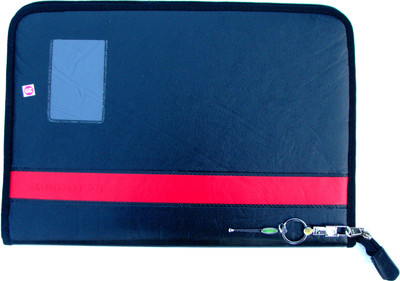 

DP Enterprise Executive Leatherette Document Keeping File Folder Bag(Set Of 1, Black)